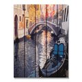 Ricki&Aposs Rugs 28 x 36 in. Venetian Gondola Inside & Outside Cedar Wall Art RI264293